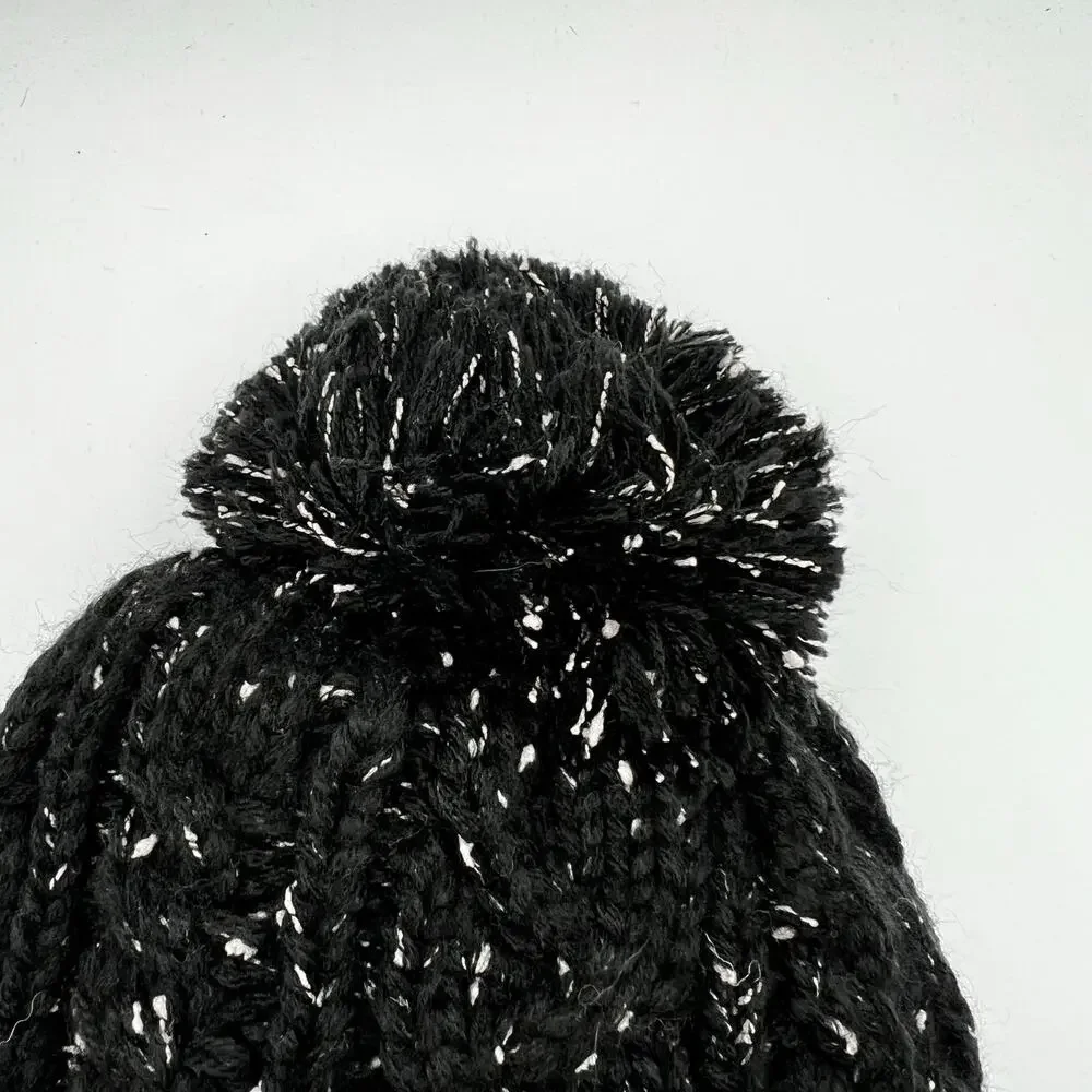Super Dry NWT Knit Sherpa Lined Pom Beanie